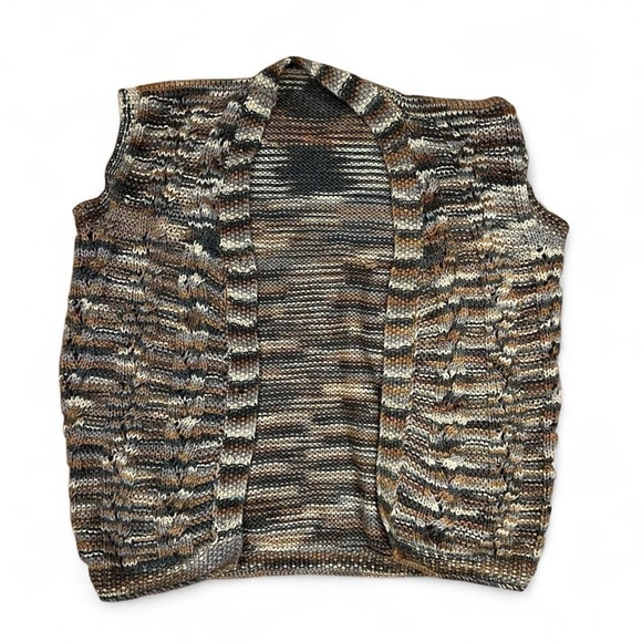 Multicolor Knit Open Vest - Picture 1 of 5
